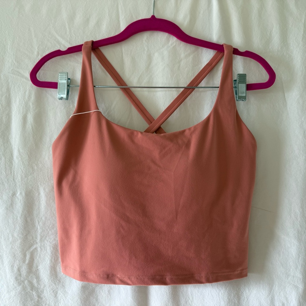 Women's Halara Peach Cross-Back Crop Top